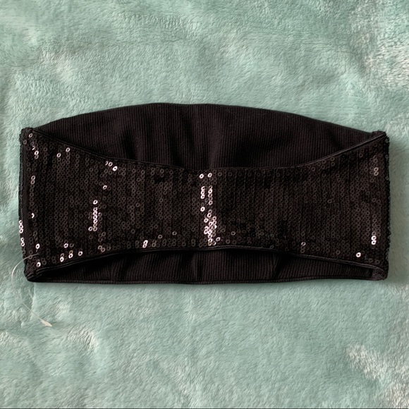 NWOT Express Sequin Bandeau - Picture 2 of 2